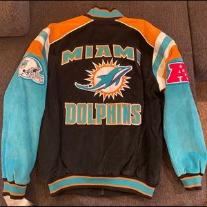 Miami Dolphins Suede Jacket NWT